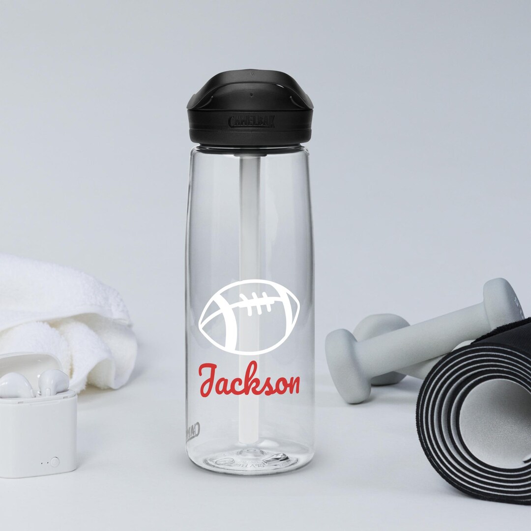 Personalized Sports Water Bottle Football Water Bottle - Etsy