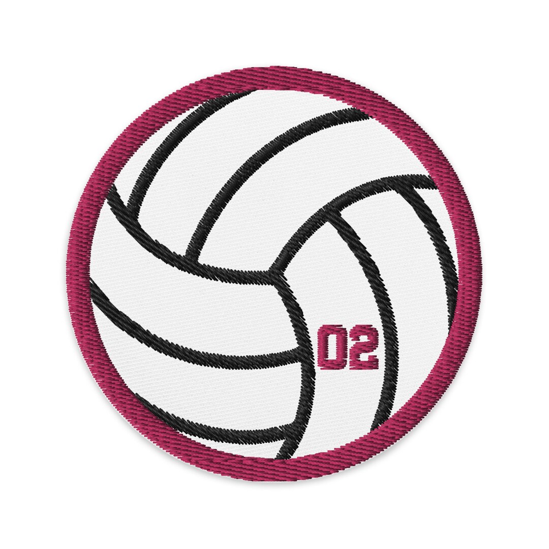 Volleyball Embroidered Patch Personalized Volleyball Patch Patch With
