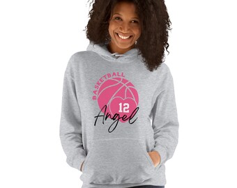Personalized Basketball Hoodie: Name & Number, Unisex Sports Clothing