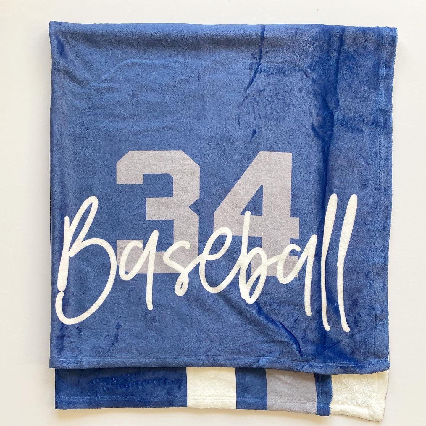 Personalized Velveteen Blanket Sports Blanket Jersey Blanket Etsy