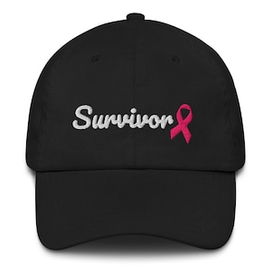 Breast Cancer Survivor Hat Breast Cancer Ribbon Hat Survivor Gift for Breast Cancer Survivor