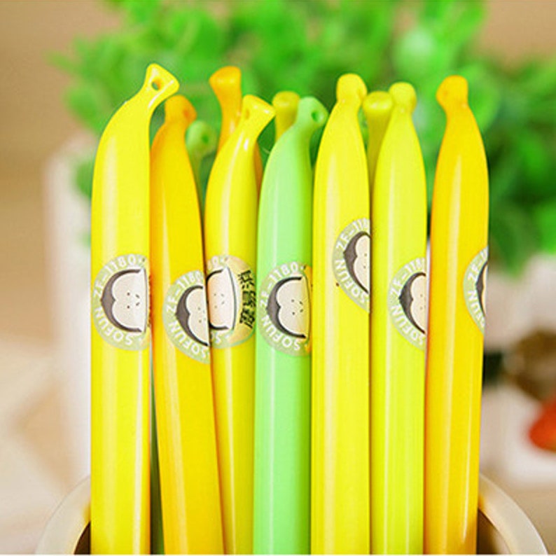 Banana Pen Set. Banana Pens. Banana Pen. Kawaii Back to School Etsy