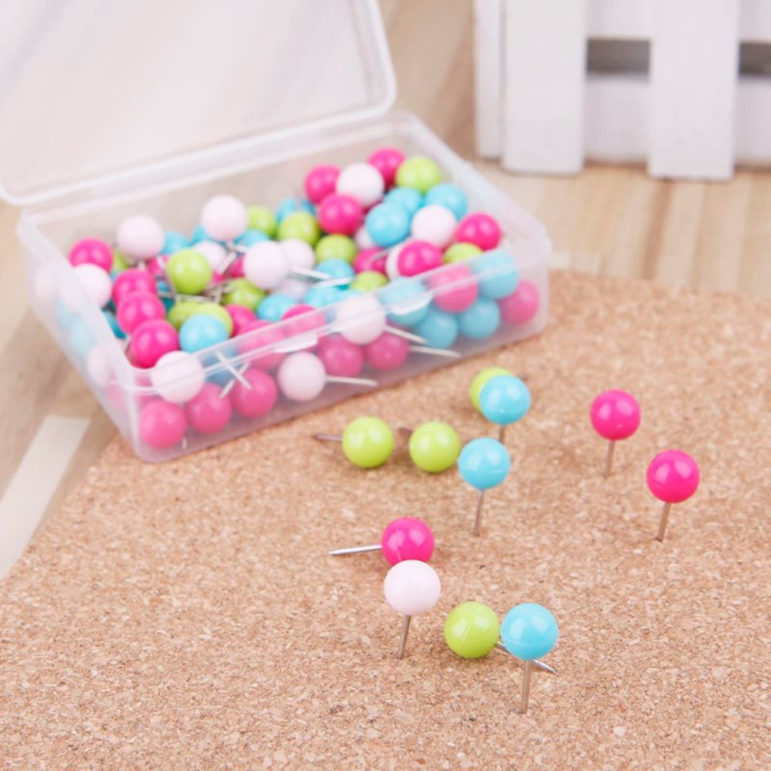 Novelty Push Pins. Candy Round Pushpins. 12 Pink Ball Thumb Etsy Hong
