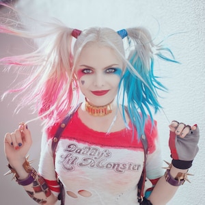 Signerat 8x12 tryck - "Daddy's Lilla Monster Harley Quinn"