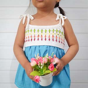 Crochet Pattern (Rainbow Summer Top) - Easy Patterns for Beginner (Toddler & Child Size)