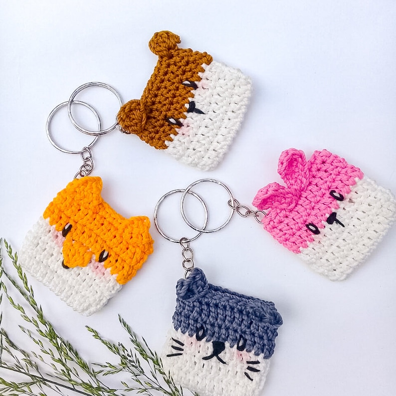 CROCHET PATTERN Animal Minipurse Keychain Digital PDF File Etsy