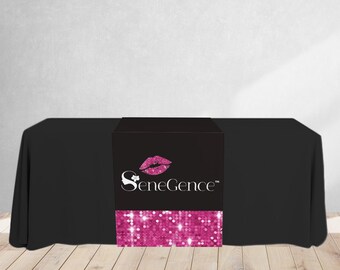 SeneGence Table Runner and Black Table Cloth Combo , LipSense Runner, SeneGence Runner, LipSense table cloth, SeneGence table cloth