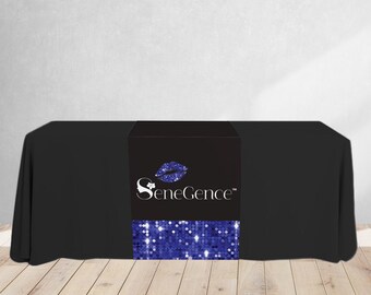 SeneGence Table Runner and Black Table Cloth Combo , LipSense Runner, SeneGence Runner, LipSense table cloth, SeneGence table cloth