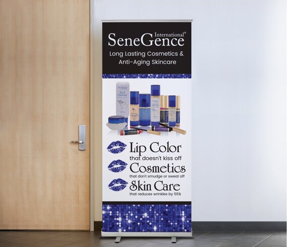 Printed And Shipped Lipsense Skincare Banner Senegence Etsy