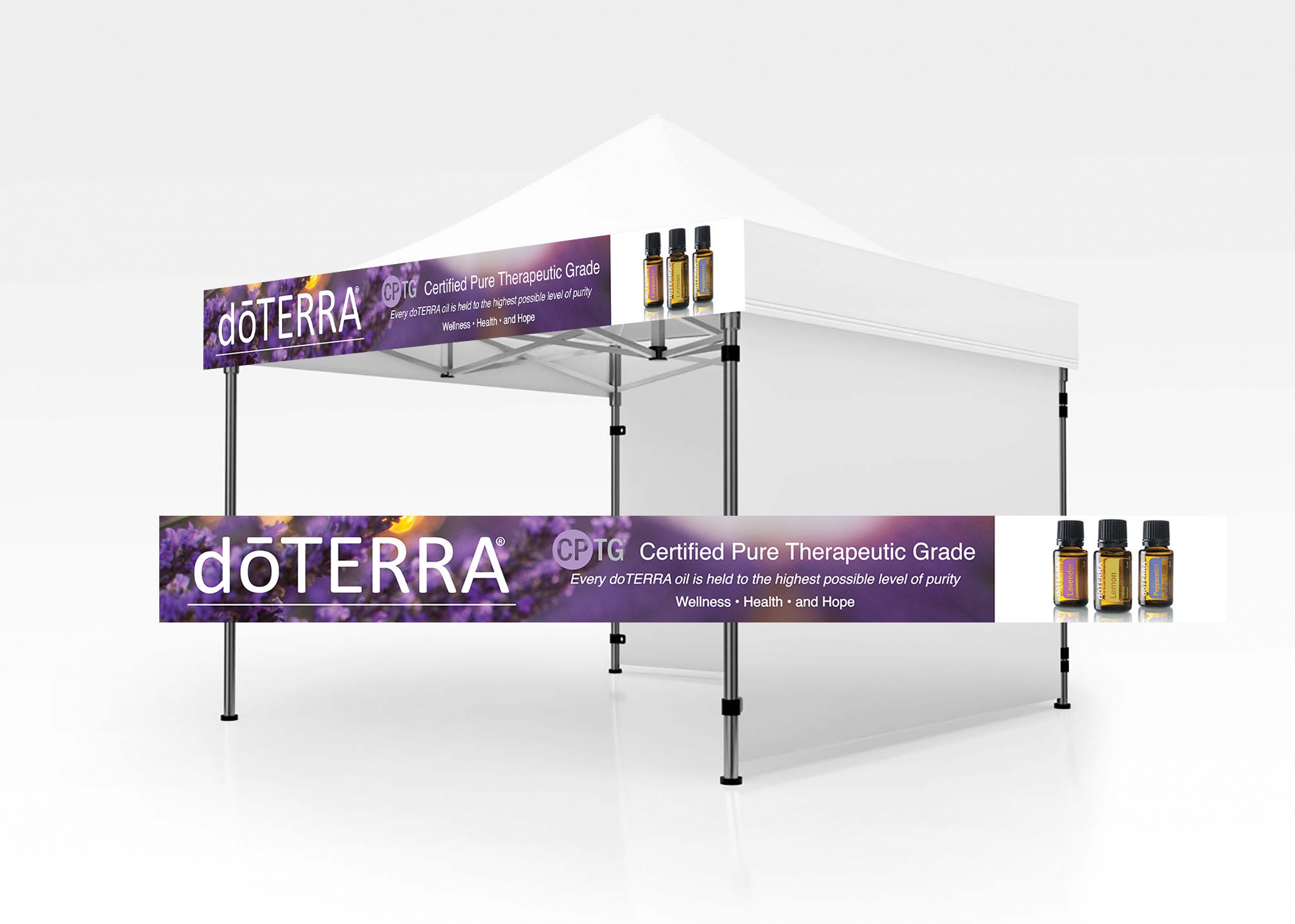 Printed and Shipped Doterra Tent Banner, Vendor Banner, Doterra