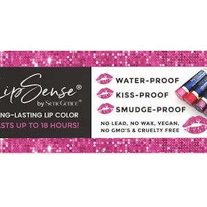 LipSense Banner Design, Vendor Banner, SeneGence banner, Lip Color sign, LipSense sign, Retractable banner, LipSense Banner