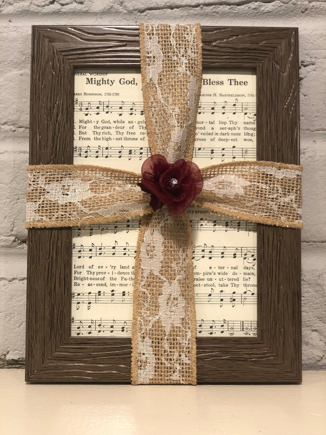 Hymnal Page Cross Frame Hymnal Page Cross Religious Gift - Etsy