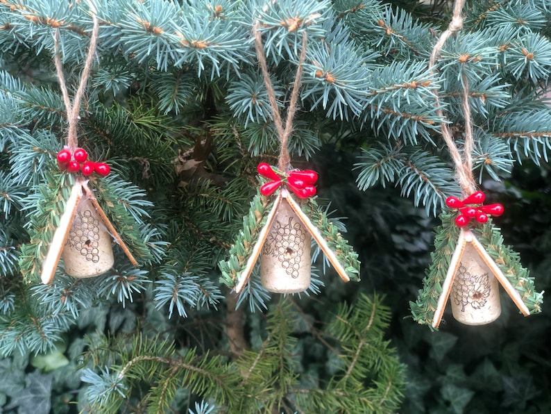 Wine Cork Birdhouse Ornaments, Wine Corks, Bird Houses, Rustic