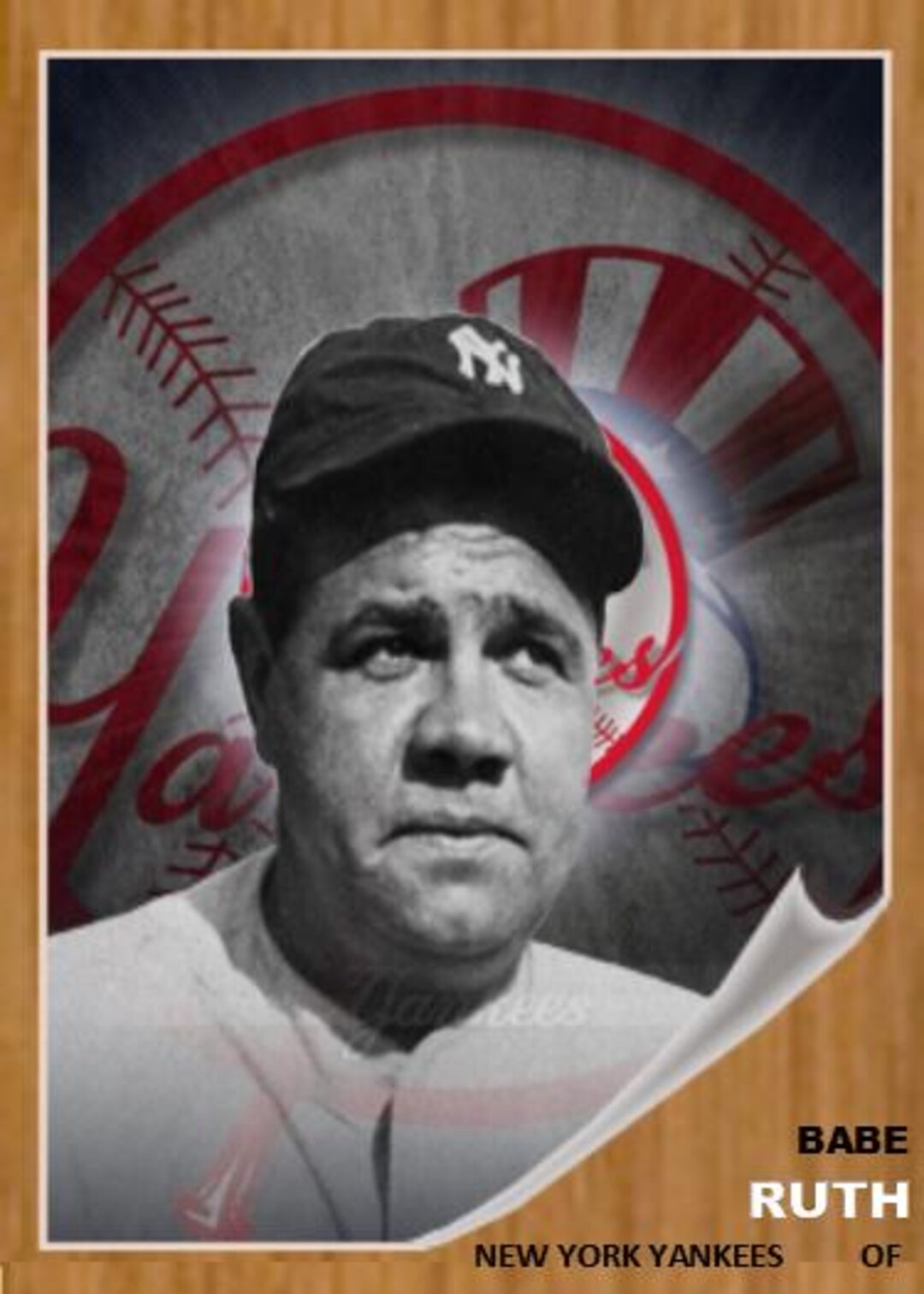 BABE RUTH 1962 B Style Custom Made Art Card (50% off 10 or More) Free ...