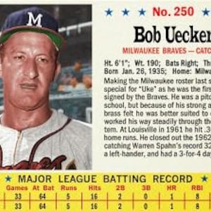 Carte d'art faite sur commande de style 1963 de BOB UECKER