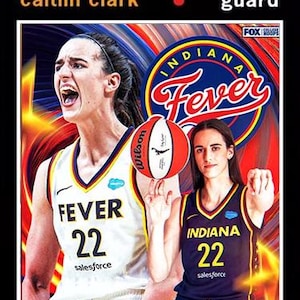 CATLIN CLARK 1971B style custom made art card INDIANA fever