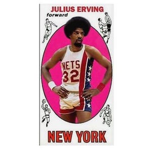 JULIUS ERVING rc 1969-70 TALLBOY style custom made art card dr j