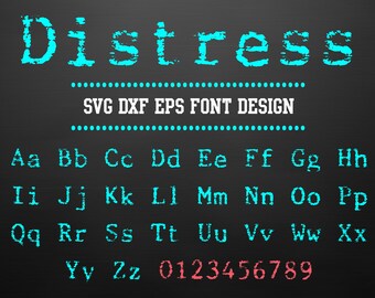 SVG DXF EPS Font Design | Files for Cricut | Cuttable Alphabet Letters for Silhouette | Vector Font | Instant download | 41