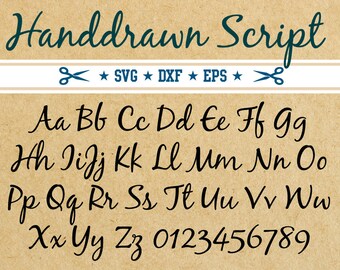 Font Alphabet SVG DXF EPS | Easy Cutting Files | Instant download | M9