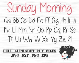 SVG DXF PNG Fonts for Cricut, Fonts for Silhouette, Cuttable Fonts Vector eps, Monogram, Alphabet Letters, Script, Cursive #1