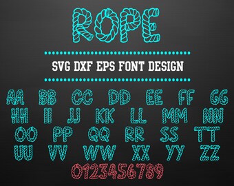 SVG DXF EPS Font Design | Files for Cricut | Cuttable Alphabet Letters for Silhouette | Vector Font | Instant download | 18