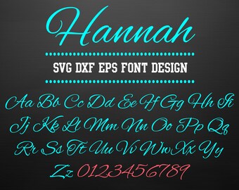 SVG DXF EPS Font Design | Files for Cricut | Cuttable Alphabet Letters for Silhouette | Vector Font | Instant download | 15