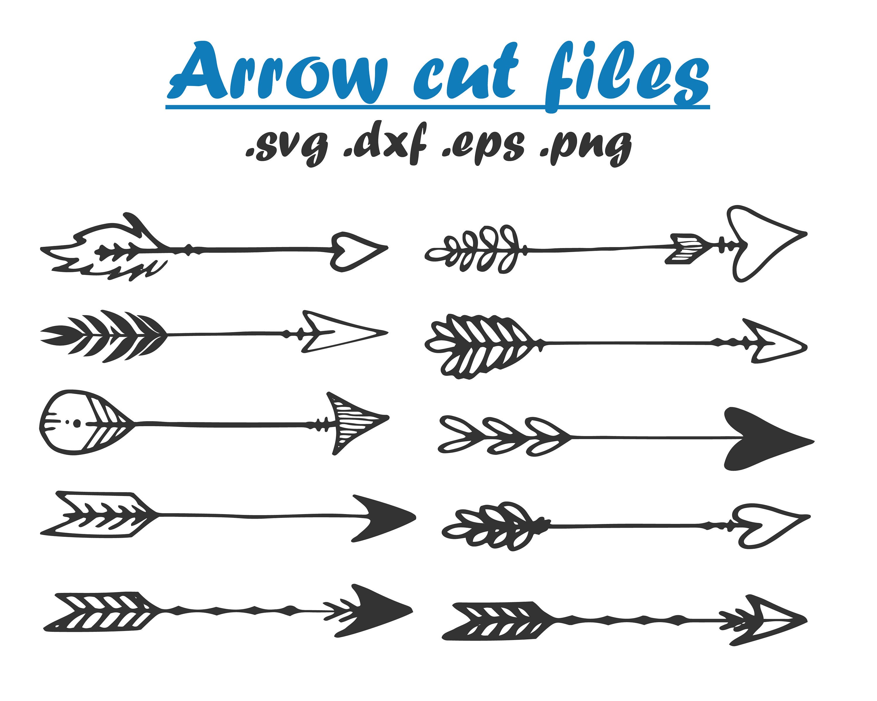 Download Tribal arrow cut files Arrow clip art SVG DXF PNG Vector | Etsy