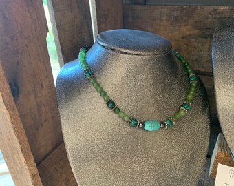 Jade pearl necklace