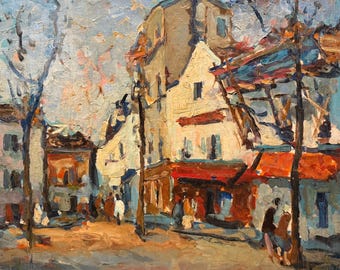 キャロライン・バーネットによる27インチ×23インチのキャンバスに油彩