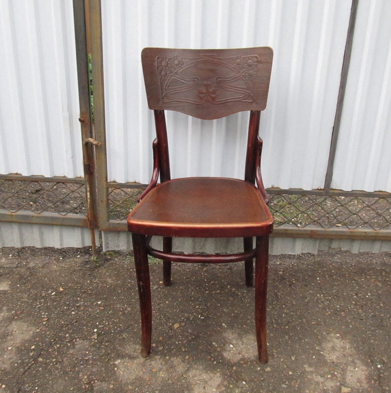 Genuine Chair Bentwood Chair Original Label Etsy