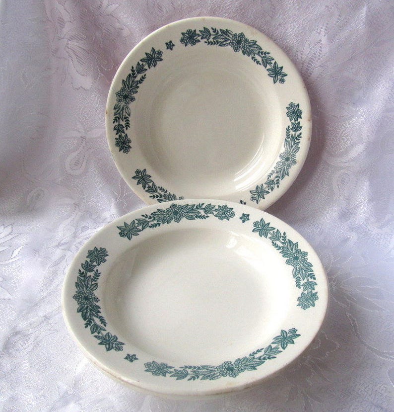 Budi porcelain retro dinner plate cottage decor dish old dishes soviet tableware Set of 3 vintage ceramic dishes rustic vintage plate