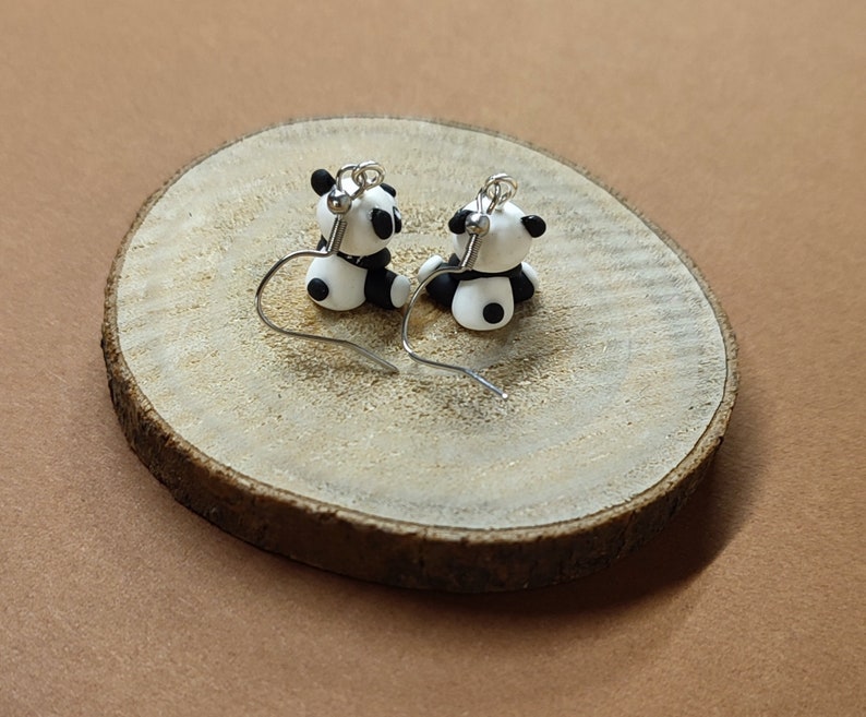 Boucles d'oreilles pandas image 2