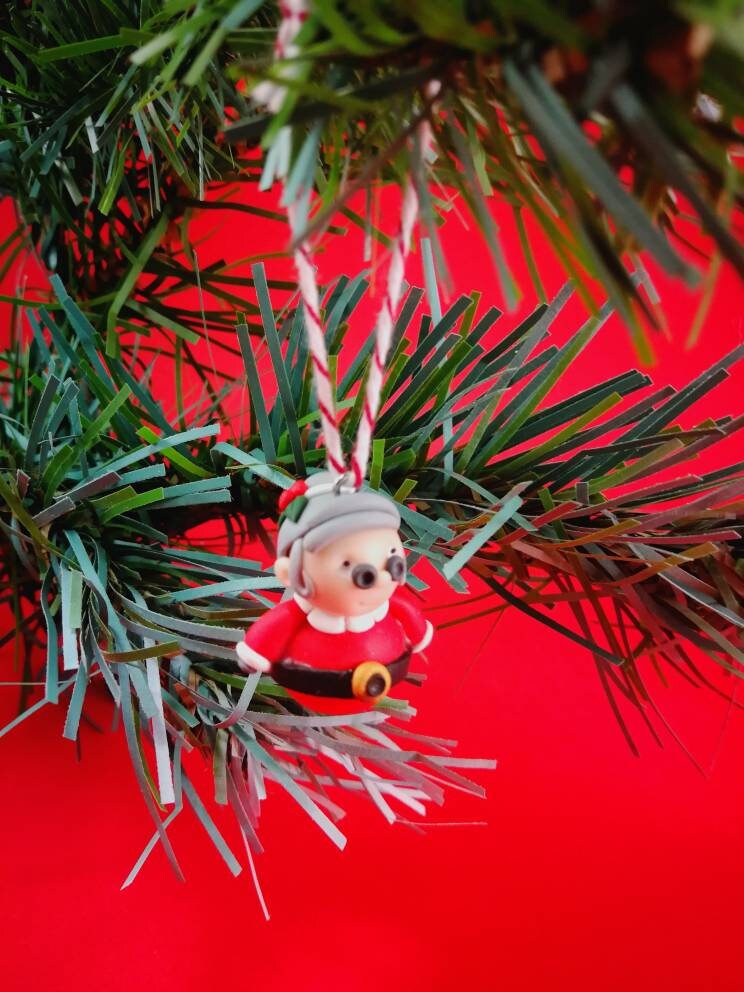 Coffret de 4 Mini Sujets Noël à Suspendre