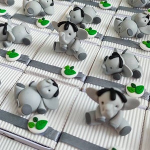 Boîtes à dragées éléphants