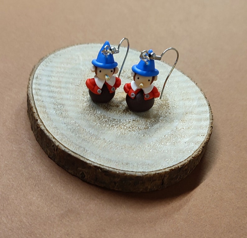 Pinocchio earrings image 1