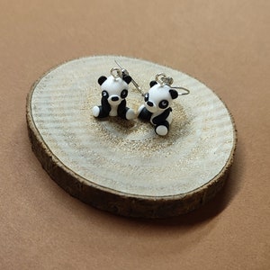 Boucles d'oreilles pandas image 1