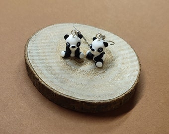 Panda earrings