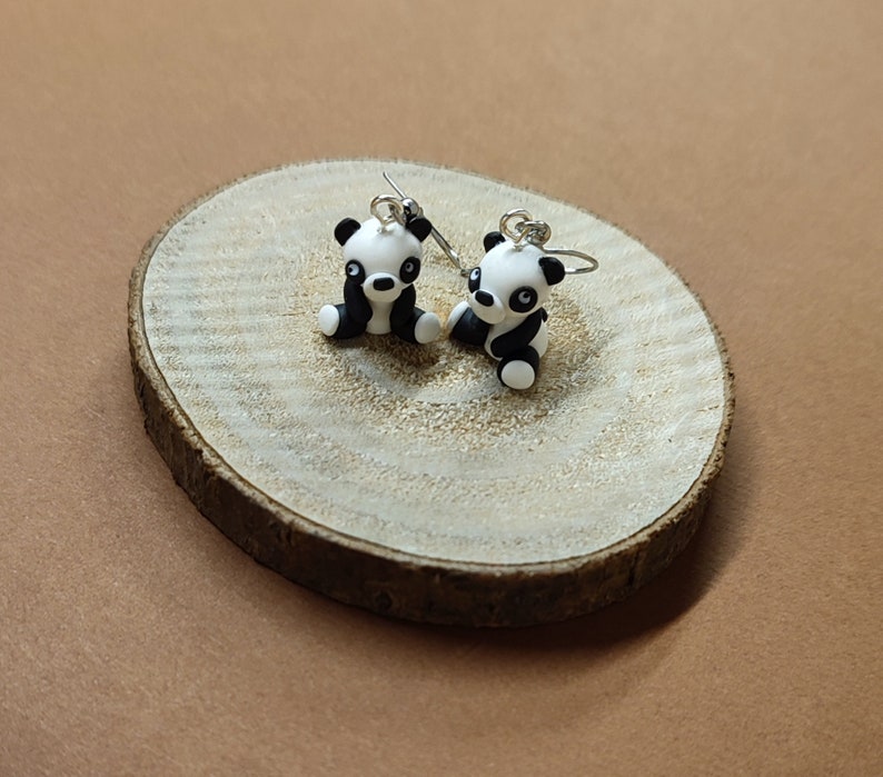Boucles d'oreilles pandas image 1