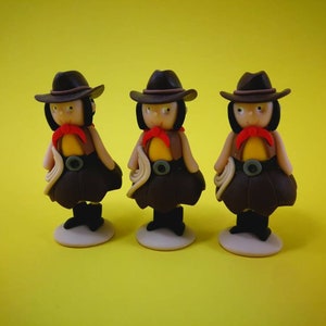 Box mit 3 Cowgirl-Themen