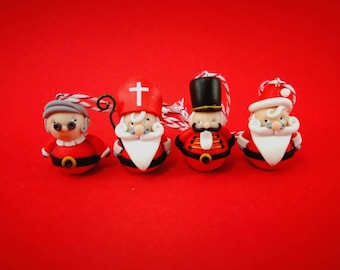 Box of 4 mini Christmas subjects to hang