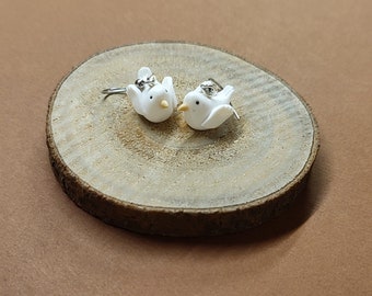 Boucles d'oreilles colombes