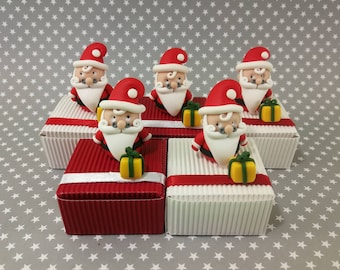 Set of 5 Santa chocolate boxes