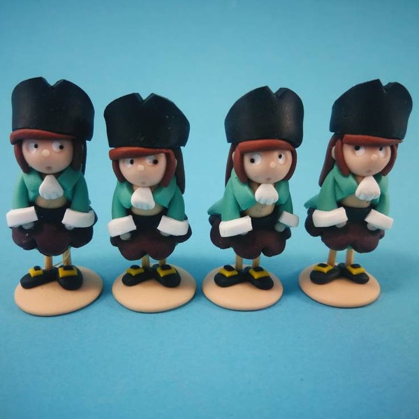 Mini sujets filles pirates