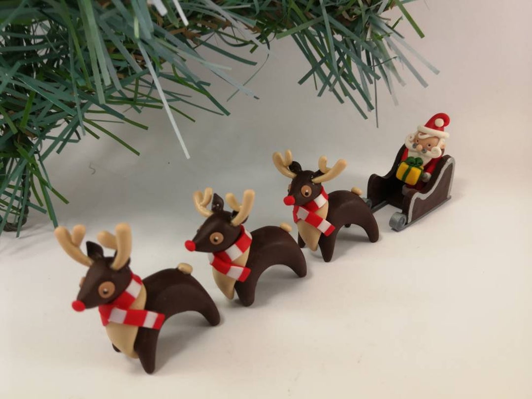 Attelage du père Noël Etsy France