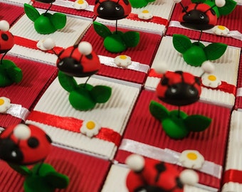 Ladybug candy boxes