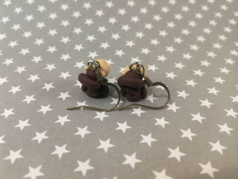 Monkey earrings image 3