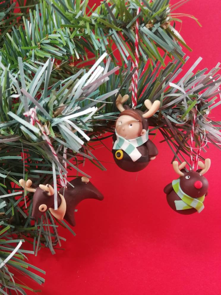 Coffret de 3 Sujets Noël à Suspendre