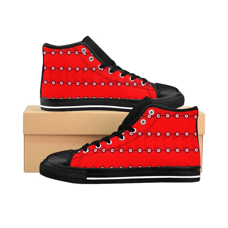 Men/'s High-top Sneakers Red Dot Blood Crew Unit