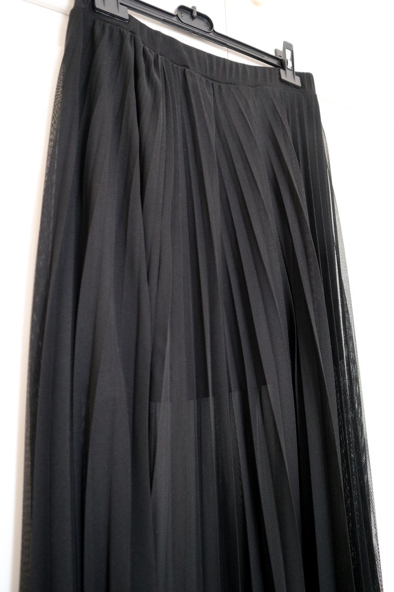 long black tulle skirt