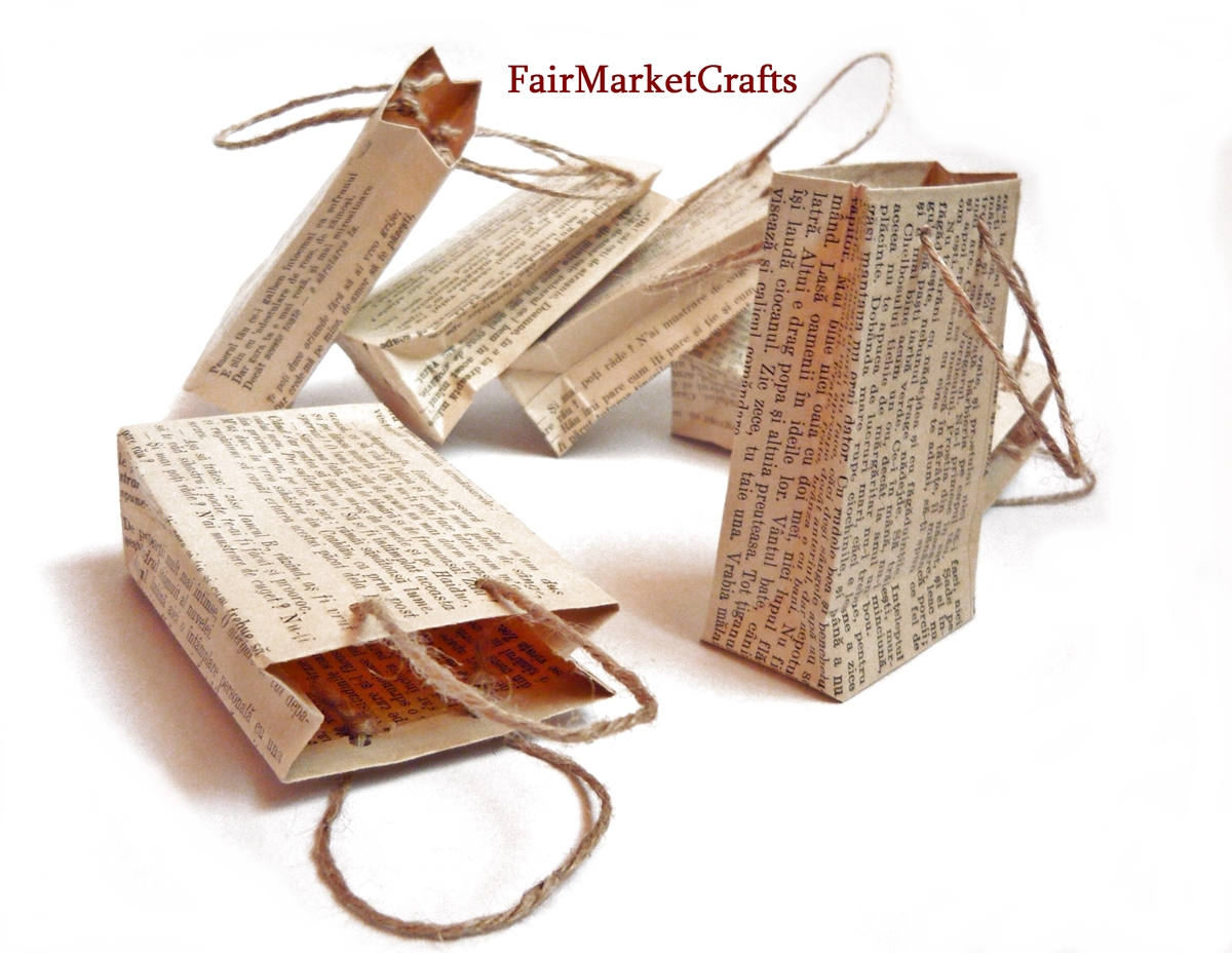 Tiny Paper Bags with Handles Set of 100 Small Gift Bags Etsy